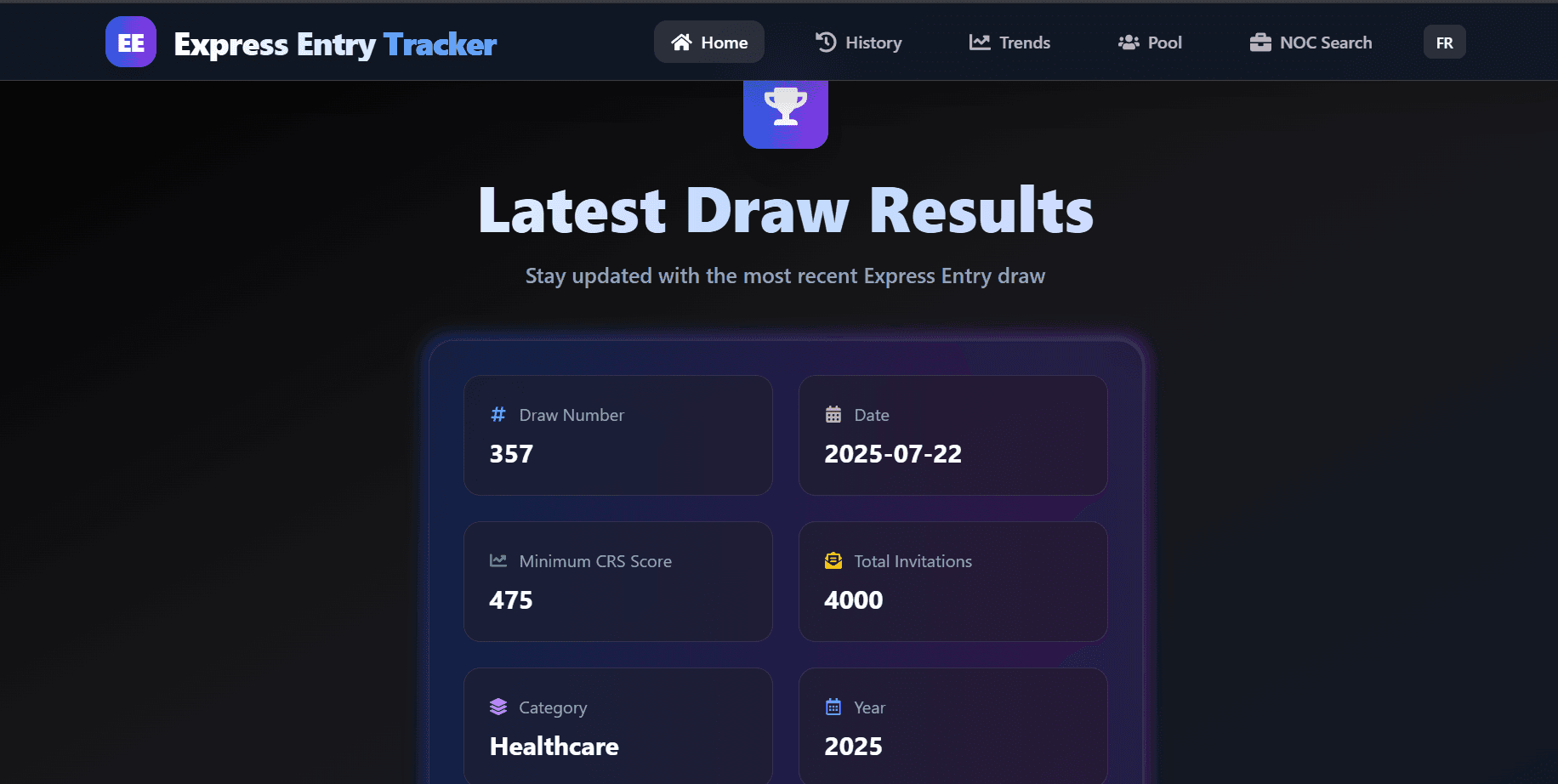 Express Entry Tracker